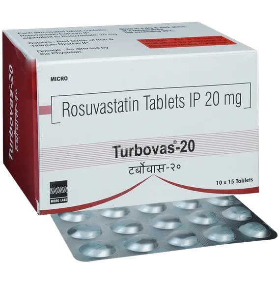 turbovas 20mg tablet 15's